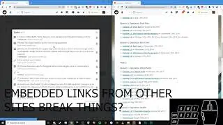 Embedded links from other websites breaking Reddit post.