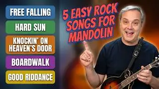 5 Easy Rock Songs For Mandolin #rockpopmandolin