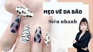 Mẹo vẽ nail da b&aacute;o si&ecirc;u nhanh bằng nhiều c&aacute;ch | kelly nails