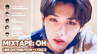 Stray Kids - Mixtape: OH (애) Line Distribution + Lyrics Color Coded PATREON REQUESTED