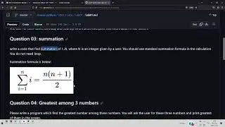 Programming in python Lab01 2023 10 07 question03 summation