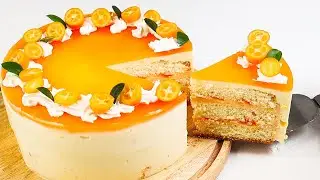 This ORANGE CAKE will melt in your mouth/ Orange mousse cake