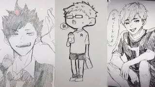 ハイキューイラスト haikyuu painting#47