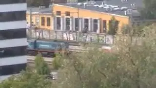 Arrivo INV carrozze russe materiale EXP Wien Hbf - Moscow