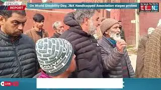 On World Disability Day, J&K Handicapped Association stages protest,