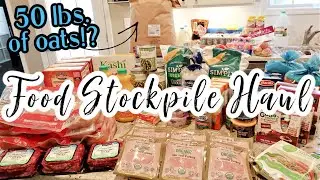 $550 HUGE FOOD STOCK UP HAUL | COSTCO, KROGER, WHOLE FOODS STOCKPILE FOOD HAUL | STOCKING UP ON FOOD