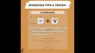 Windows Clipboard Shortcut