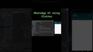 WhatsApp Chat Screen UI with Flutter | Tutorial out now check comments