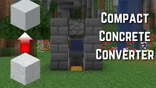 Building A COMPACT Concrete Converter in Less Than 10 Steps | Minecraft Tutorial 1.16.5