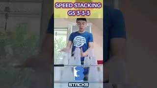 A Crazy Fast Speed Stacking G5 3-3-3 in 1.730 Seconds! #shorts