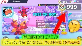 Pokeverse World How To Get Rainbow Pokecoin Summon 🤔 || Monster Gym Championship ||