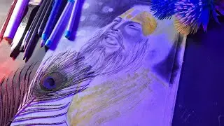  How 🤔 to Draw Premanand maharaj face part 2🙏🙏✨️✨️