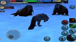 Snow leopard VS Walrus, Husky, Polar Bear, Ultimate Arctic simulator