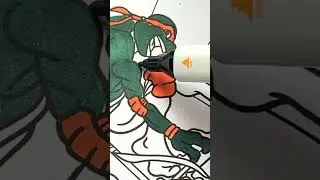 How to Draw Teenage Mutant Ninja Turtles | Toddler Coloring Video with Ridha #coloringforkids