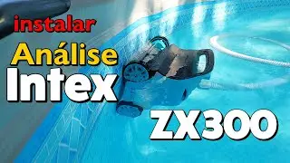 An&aacute;lise do teste de v&aacute;cuo do limpador autom&aacute;tico de piscina Intex ZX300 Deluxe