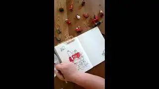 Christmas Snoopy bullet journal December monthly cover page painting handlettering #shorts