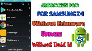 Androzen Pro For Samsung Z4 Without Submit Duid Id || Payel Tech
