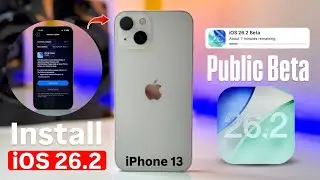 iOS 26.2 Beta in iPhone 13 | How to Install iOS 26.2 Public Beta on iPhone 13