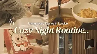 London Night Routine🌙 Side Hustle, Unbox Labubu, cooking, skincare & trying new things