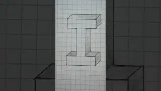 Letra I en 3D