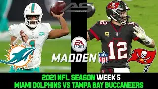 NFL 2021 Season - Week 5 - Miami Dolphins vs Tampa Bay Buccaneers - 4K - AllSportsStation