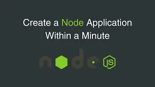 Create a Node Application within a Minute | Bash Script | Node JS