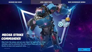 Fortnite June Crew Pack (MECHA STRIKE COMMANDER)
