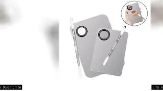 Makeup Mixing Palette Foundation Lipstick Eye Shadow Stainless Steel Mixer Palette with Spatula Mixi