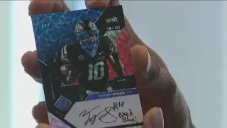 Boise State players react to NIL signature football cards