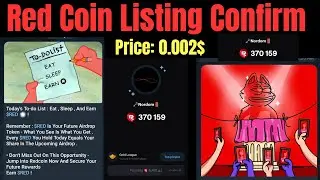 RedCoin Listing Date Confirm  || $RED ==0.002$ || RedCoin Token Allocation  || Redotpay Virtual Card