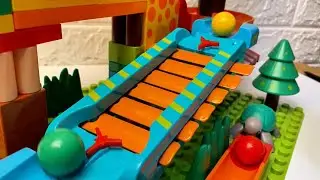 Satisfaying building blocks ASMR Marble run | Unboxing | Colorfull #asmr #marblerun #lego #duplo