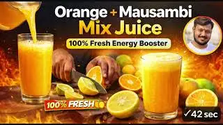 🍊🍋 Orange + Mausambi Mix Juice | 100% Fresh Energy Booster