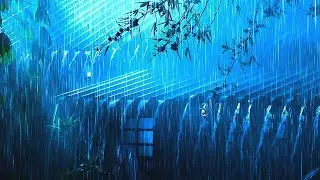 Relax and Fall into Deep Sleep in a Cozy Cabin with Heavy Rain & Powerful Thunder on a Tin Roof🌧️