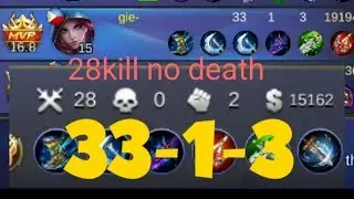#6 Natalia gameplay | 28 kill no death,, kda 33-1-3 natalia gameplay top 1 Taguig natalia