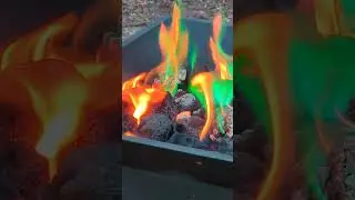 #fire #rainbow #colors #camping #outdoors #nature #trending #viral #alberta #travel #living #peace