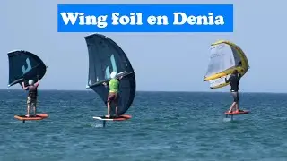 Wing foil en Denia. Locales verano 2023.