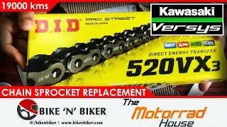 Versys 650 Chain Sprocket Replacement | BikenBiker | The Motorrad House