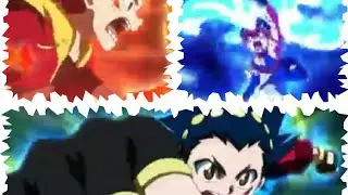 Hikaru and Hyuga VS Valt (Helios Volcano and Hyperion Burn VS Brave Valkyrie)