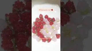 Want to eat raspberry 🍓 #stonebeads #diyjewelry #beads #beadedjewelry #beadwork #jewelrybeads