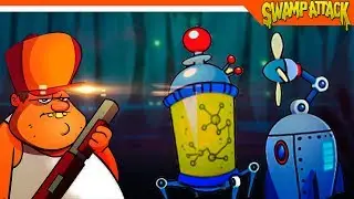 Swamp Attack ► ПРОТИВ РОБОТОВ 🔥 Прохождение на русском