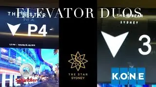 ELEVATOR DUOS | Schindler 5500 & Kone Monospace Lifts @ The Star Sydney