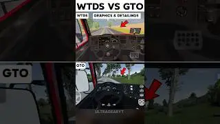 global truck online vs World truck driving simulator graphics & detailings comparison 📈🧐