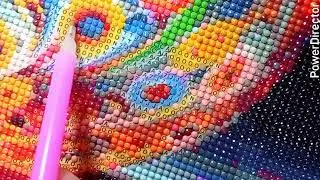 Relax,Satisfying Diamond painting process#2025#art#diamondpainting #drawing#satisfyingsounds