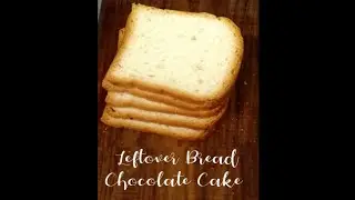 Bread Chocolate Cake | Leftover Bread Cake | Bread Crumbs Cake #shorts
