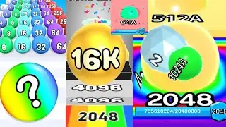 2048 | Ball Run 2048 vs Number Ball 3D Merge Games vs 2048 Runner Balls #cutiepie22yt