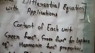 Msc mathematics Syllabus ( partial differential equation with applications unit -1 ) MJPRU