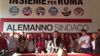 Gianni Alemanno, discorso post-ballottaggio 2013