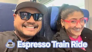 ☕️ 🚅 Espresso Train ride from Ancona to Rome, Italy | Vlog | Speed Train | Vending Machine ☕️ 🚅