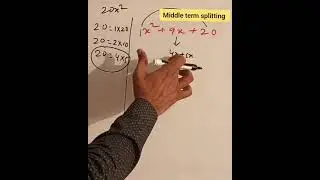 Middle term splitting I factorization | algebra