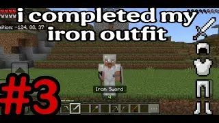 I complete my iron outfit 🤩 | minecraft #3